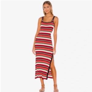 SOLID & STRIPED The Kimberly Dress Watermelon Stripe Size XS